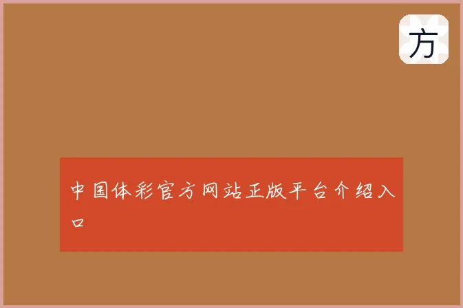 中国体彩官方网站正版平台介绍入口